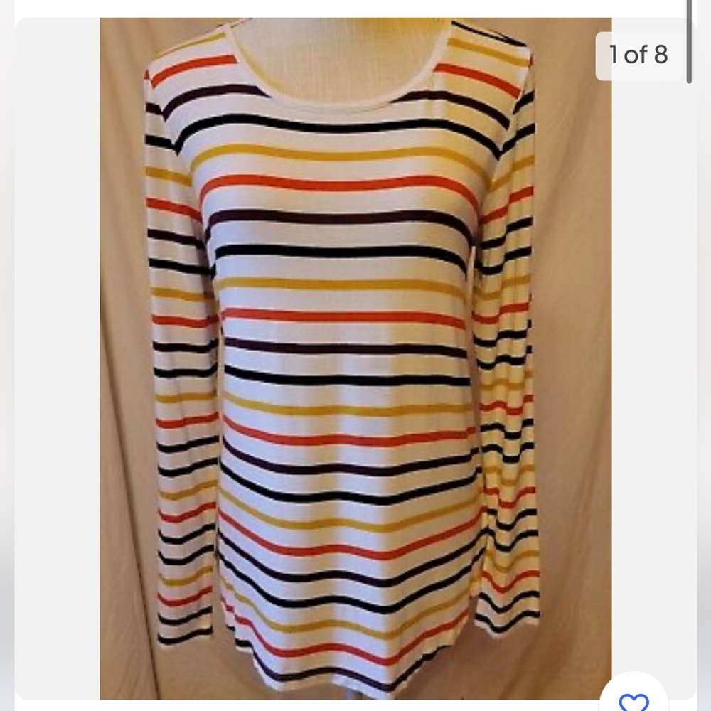 Gap Factory luxe long sleeve striped tee
